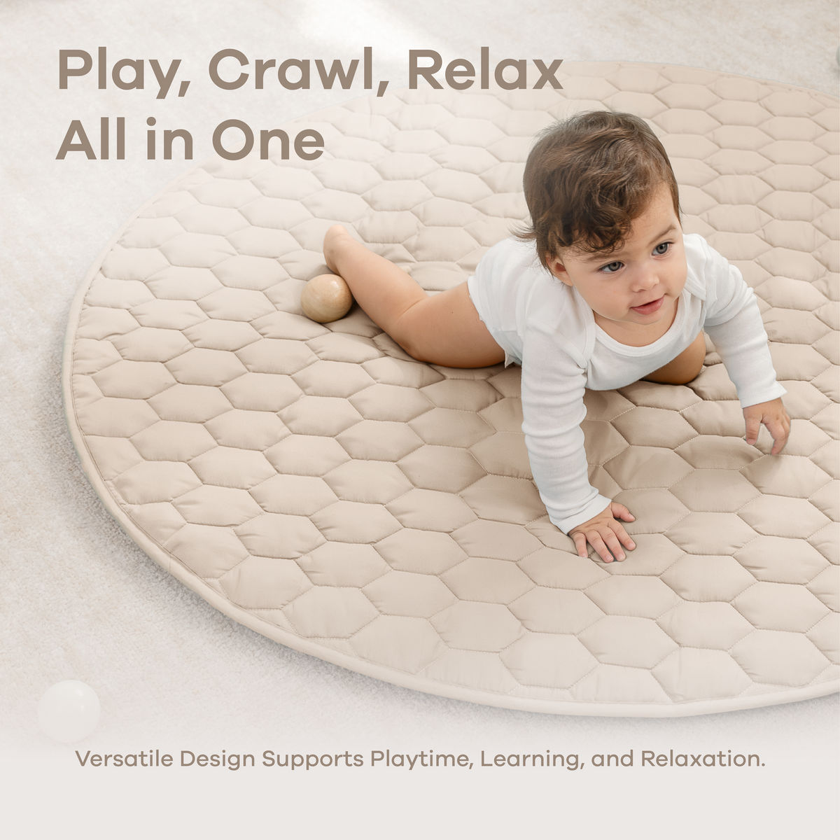 Play Mat with Non-Slip Bottom in Sand
