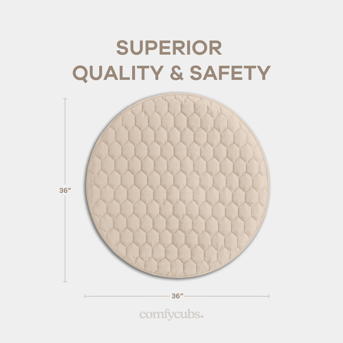 Play Mat with Non-Slip Bottom in Sand
