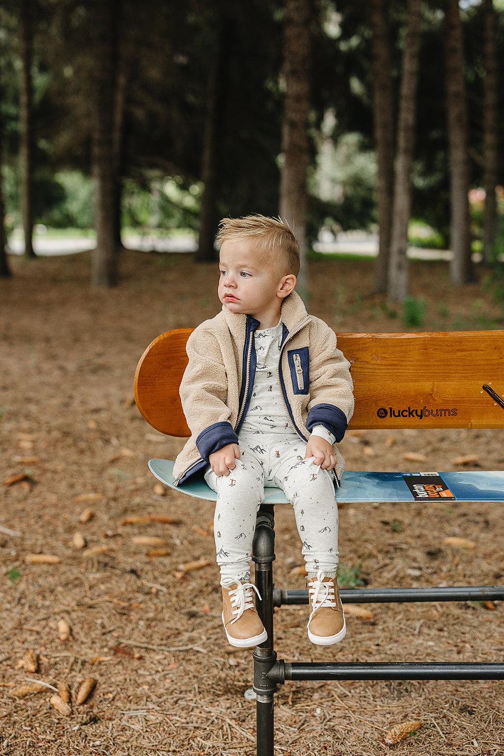 Ski Print Cozy Set