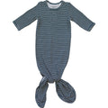 Navy Stripes Bamboo Knot Gown