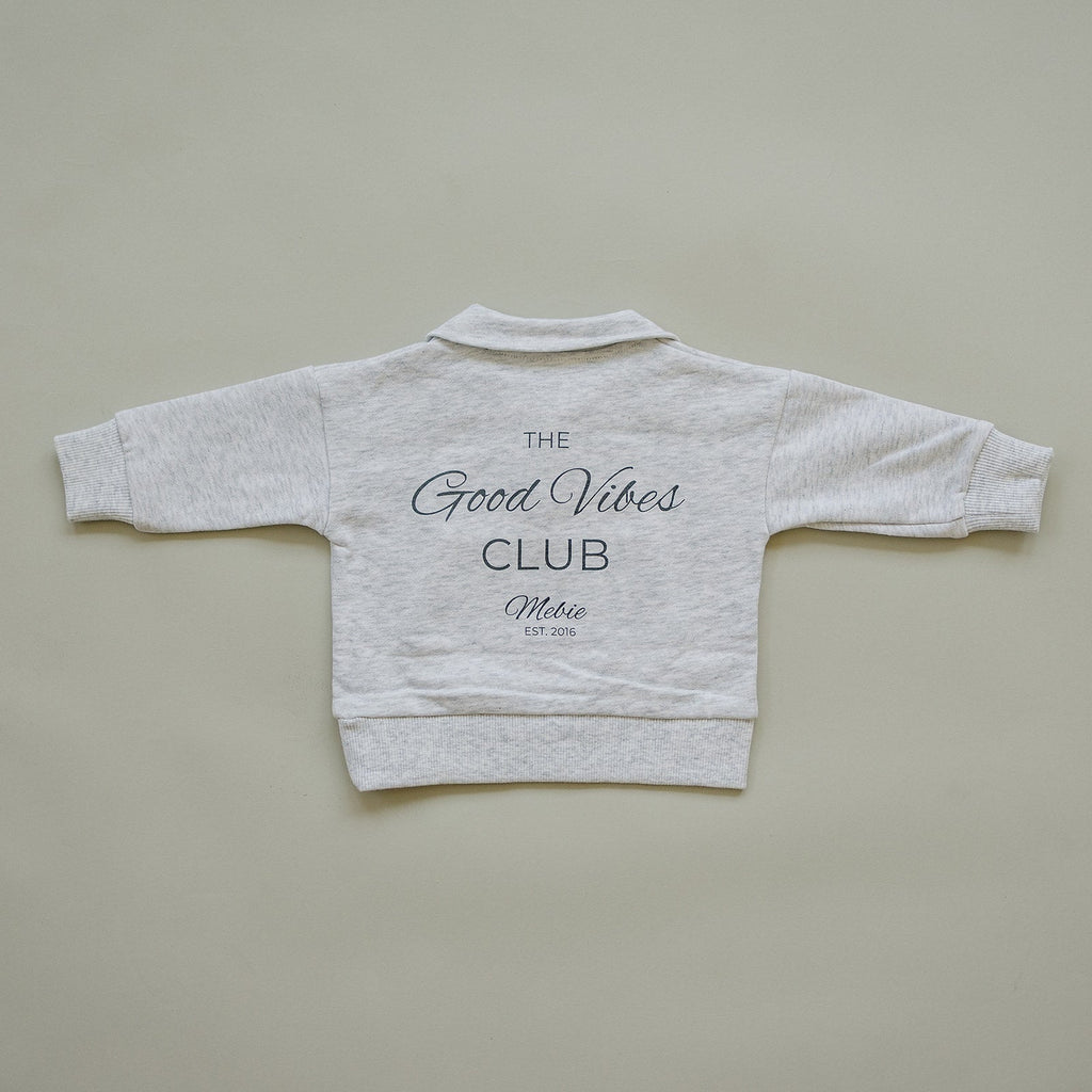 Good Vibes Quarter Zip French Terry Set