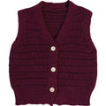 Burgundy Knit Vest