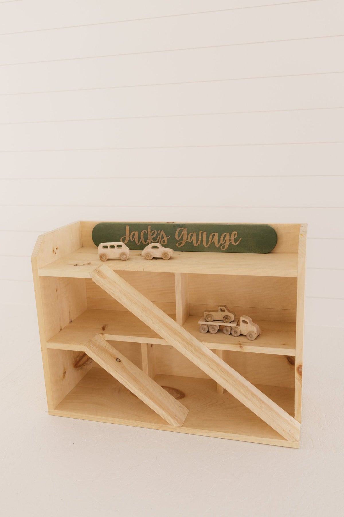 Children's Wooden Car Garage
